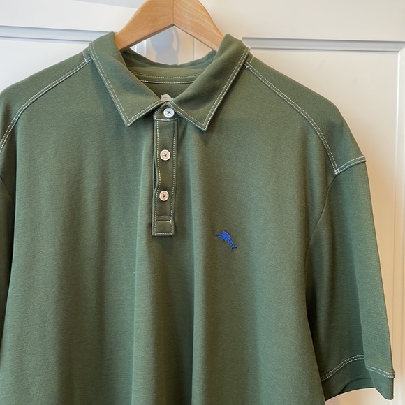 Tommy Bahama 🦈 Polo, green, IslandZone, XXL - Picture 2 of 9